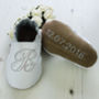 Personalised Iridescent Initial Christening Shoes, thumbnail 1 of 8