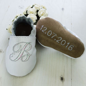 personalised baby slippers