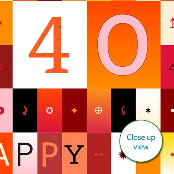 Personalised 40th Birthday Card Age And Name, 11 of 11