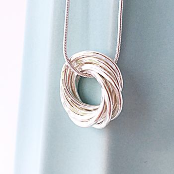 Eight Interlinked Rings Necklace, 2 of 3