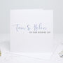 Personalised Calligraphy Wedding Card, thumbnail 2 of 3