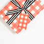 Gingham Gift Tags, Red And White, thumbnail 1 of 2