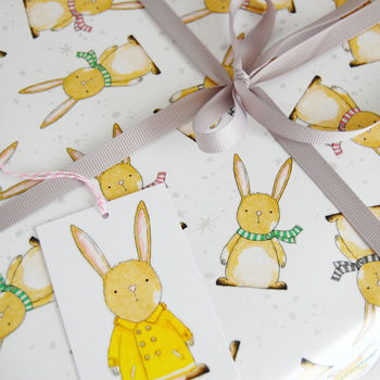 New Baby Rabbit Wrapping Paper Set, 2 of 4