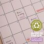 Undated A3 Wall Planner | Sunday Start | Simply Bright, thumbnail 5 of 6