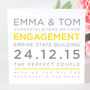 Personalised Typography Engagement Card, thumbnail 6 of 10