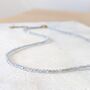 Labradorite Skinny Gemstone Beaded Necklace, thumbnail 1 of 7