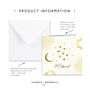 Ramadan Mubarak Typography Card In Cream And Black, thumbnail 2 of 3