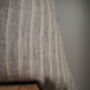 Charcoal Stripe Square Linen Scatter Cushion, thumbnail 3 of 8