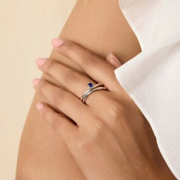 Sapphire Stacking Rings, 2 of 6