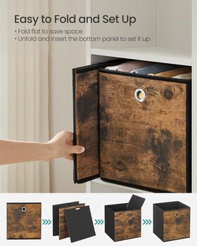 Eight Piece Foldable Storage Cubes Set, 6 of 7