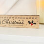 Personalised Wooden Christmas Advent Countdown Slider Keepsake, thumbnail 4 of 8