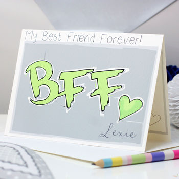 Personalised Acronym Bff Best Friend Card, 6 of 9