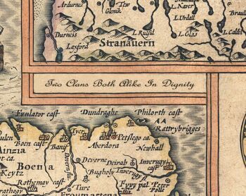 Personalised 1611 Old Map Of Scotland And Highlands, 5 of 5