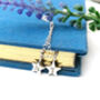 Sterling Silver Zodiac Sign Initial Star Birthday Necklace, thumbnail 3 of 8