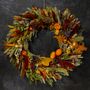 Bright Autumn Dried Flower Wreath, thumbnail 3 of 5