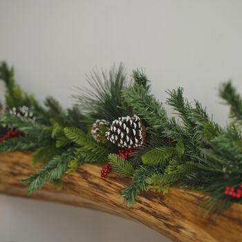 Foliage And Berries Christmas Garland, 2 of 3