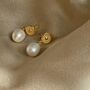 Pearl Solstice Earrings In Silver Or Gold Vermeil, thumbnail 1 of 12