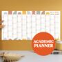 Academic Geometric Nature Walk Wall Planner | 2023 2024, thumbnail 1 of 3