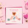 Personalised Modern Flower Valentine's Day Card, thumbnail 7 of 8