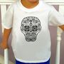 Colour In Childrens Skull T Shirt, thumbnail 1 of 11