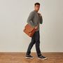 Personalised Mens Handcrafted Leather Satchel 'Ravenna', thumbnail 1 of 12