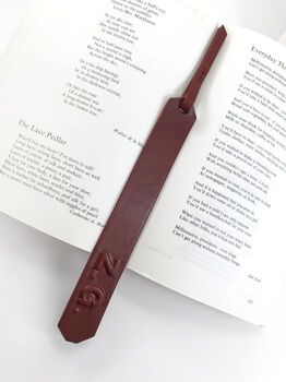Personalised Leather Bookmark, 5 of 9