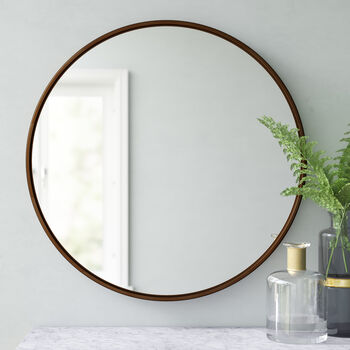 Metal Flat Wall Mirror, 5 of 10