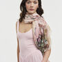 Pink Woodland Scene Long Scarf, thumbnail 2 of 7