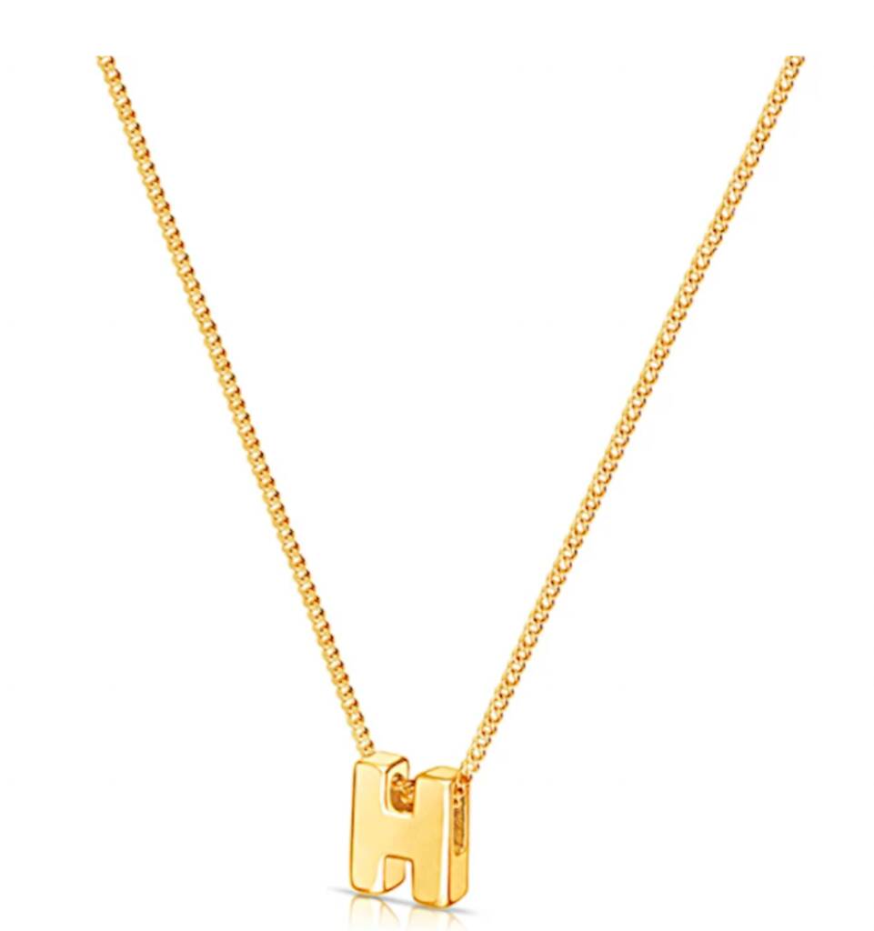 Minimalist Initial Necklace By Anna Lou of London