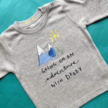 'Going On An Adventure' Long Sleeve Baby Tshirt, 4 of 4