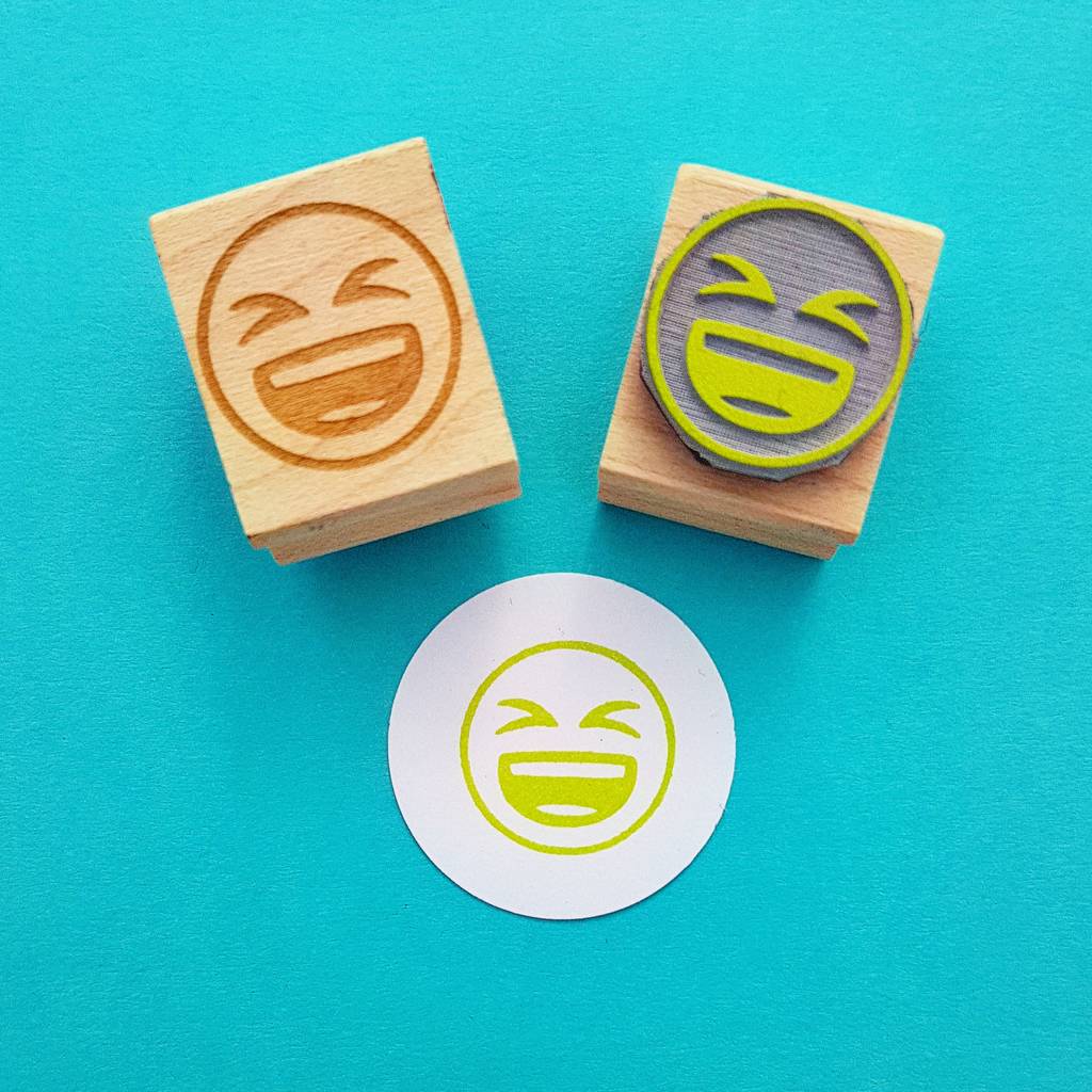 Emoji Rubber Stamps Secret Santa Gift By Skull and Cross Buns Rubber