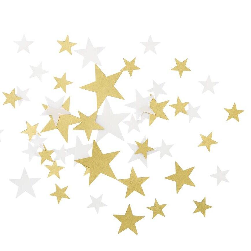 Gold Metallic And Cream Star Table Confetti By Postbox Party