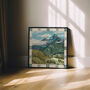 Mountain In The Country Print, Landscape Painting, thumbnail 9 of 11
