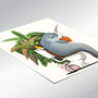 Narwhal Sitting On Toilet, Funny Bathroom Art, thumbnail 3 of 7