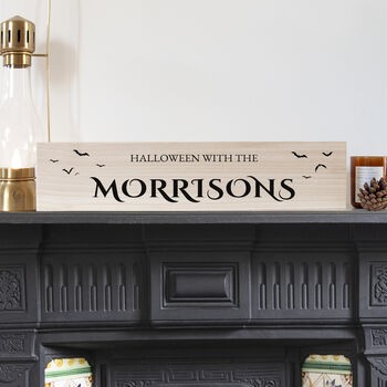 Personalised Spook Tacular Family Halloween Sign, 3 of 4