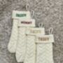 Personalised Embroidered Knitted Christmas Stocking, thumbnail 2 of 12