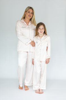 Personalised Girl's Pink Silky Pyjama's, 7 of 7