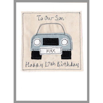 Personalised Car 18th Birthday Card For Him Or Her, 9 of 9
