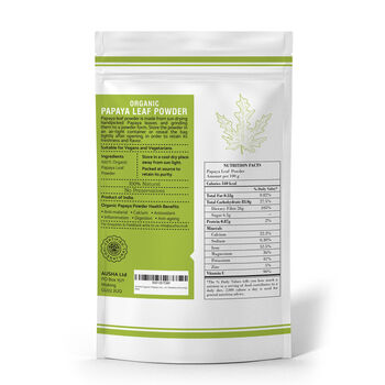 Organic Papaya Leaf Powder 100g For Wellness, 3 of 12
