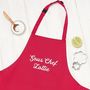 Personalised Head Chef And Sous Chef Apron Set, thumbnail 4 of 8