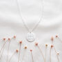 Personalised Floral Name Disc Necklace, thumbnail 4 of 5