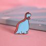 Blue Dinosaur Enamel Pin | Cute Pin Badges, thumbnail 2 of 5