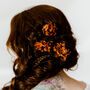 Ophelia Preserved Hydrangea Wedding Flower Hair Pins, thumbnail 2 of 8
