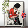 British Soldier Toilet Bathroom Poster Wall Art Print, thumbnail 1 of 6