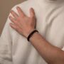 Personalised All Black Leather Bracelet, thumbnail 7 of 10