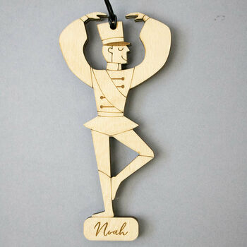 Personalised Dancing Nutcracker Christmas Decoration, 5 of 6
