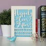 Personalised Papercut Happily Ever After Card, thumbnail 7 of 10