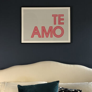 'Te Amo' Love Art Print, 4 of 7