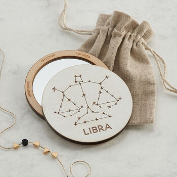 Personalised Star Sign Zodiac Pocket Mirror, 10 of 10