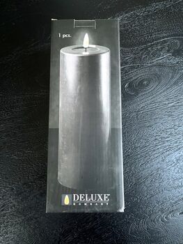 Black Seven.5x20cm Battery Operated LED Candle, 3 of 3